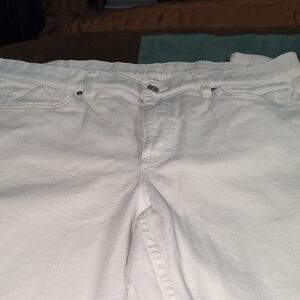 Women's White Straight Leg Jeans